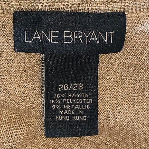 LANE BRYANT ⭐️ Dazzling Sparkle Gold Sweater Top - Picture 7 of 7